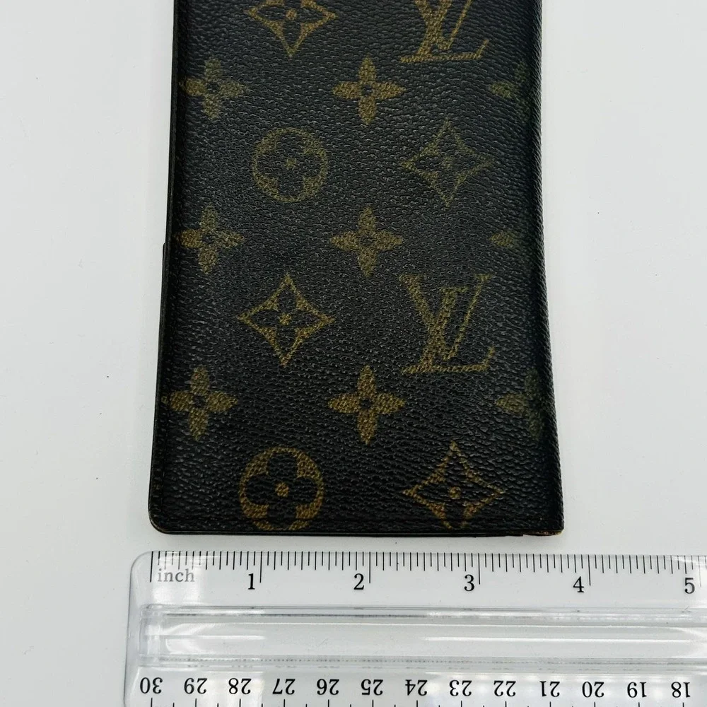 Louis Vuitton Wallet Womens One Size Brown Monogram Long Bifold Credit Card